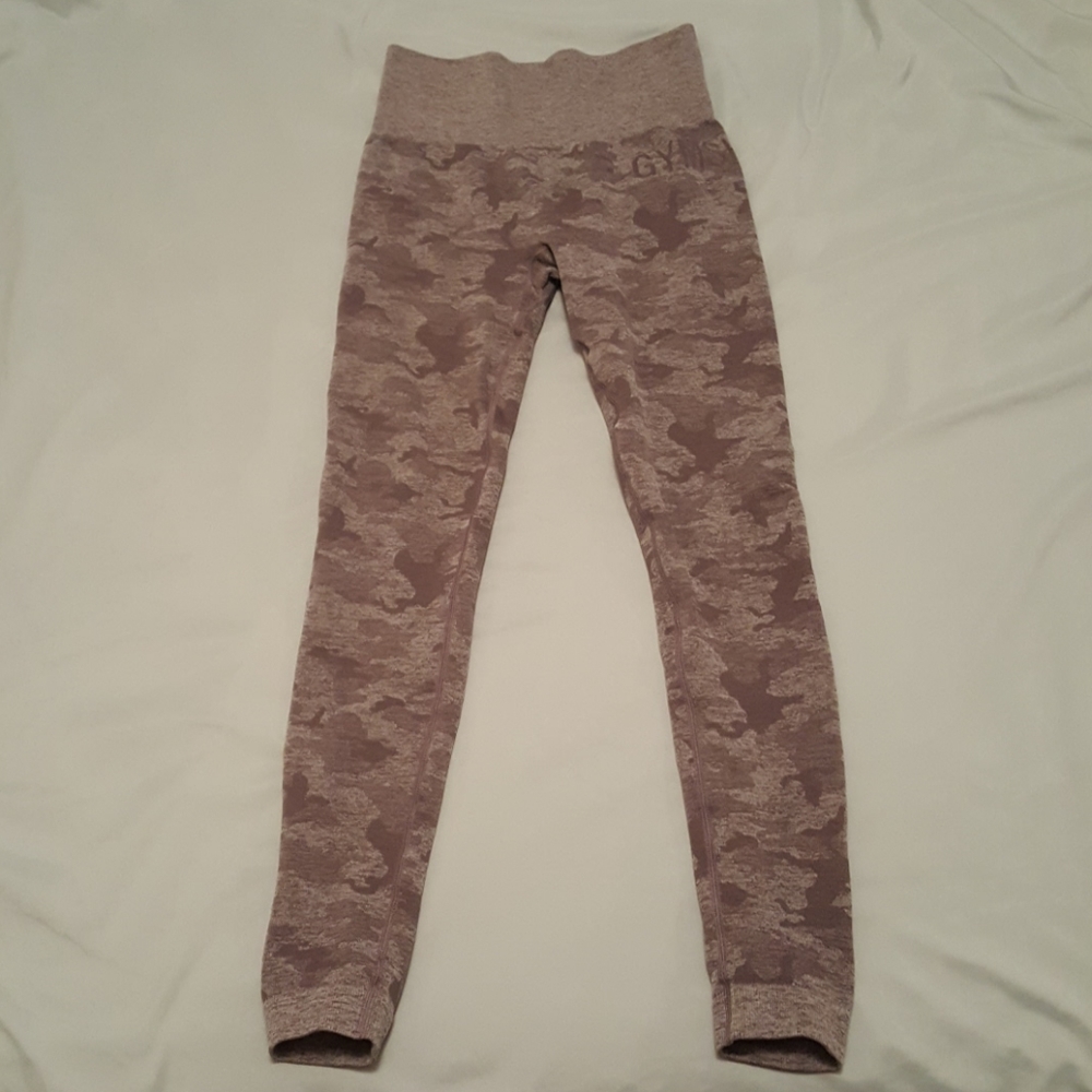 Gymshark camo leggings size XS(0-2)